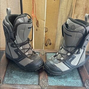 Salomon Black and Gray Winter Boots